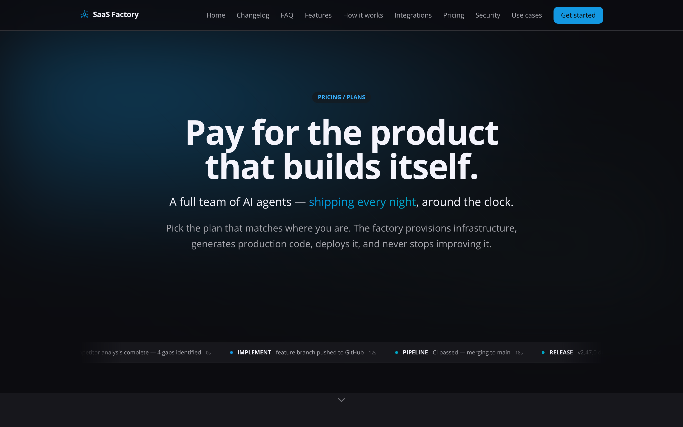 SaaS Factory platform security and environment variable management