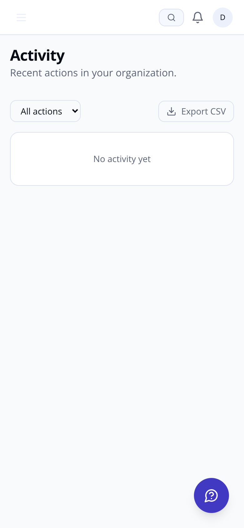 Activity and document management in BlockManOS mobile view