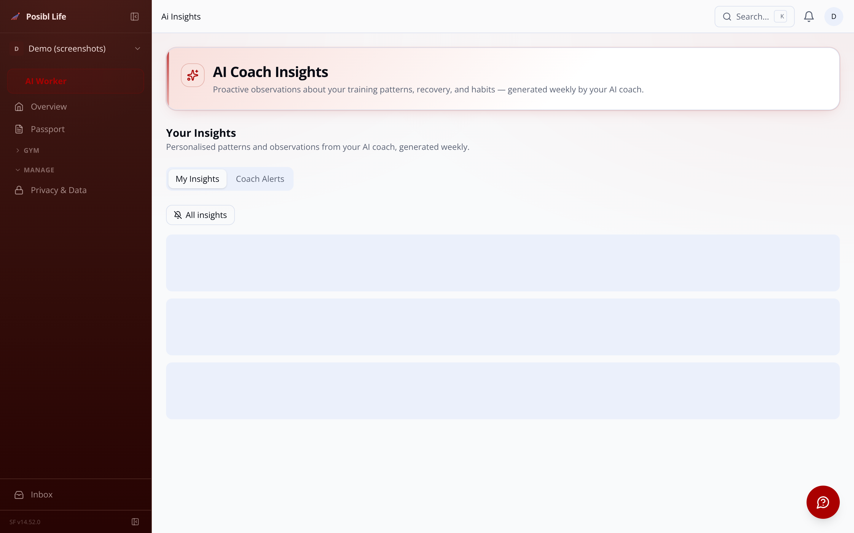 AI insights dashboard showing member risk scores and intervention queue